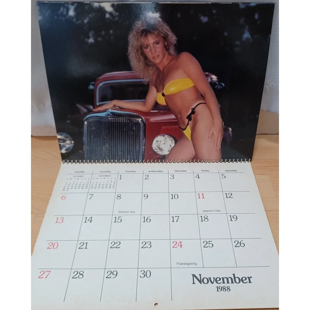 1988 Girls of Daytona Beach Florida Calendar‎ Bikinis Cars Bikes